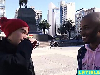 Latino fly to Uruguay to bareback fuck black hunks ass