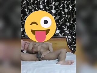 Indian jerking off his dick